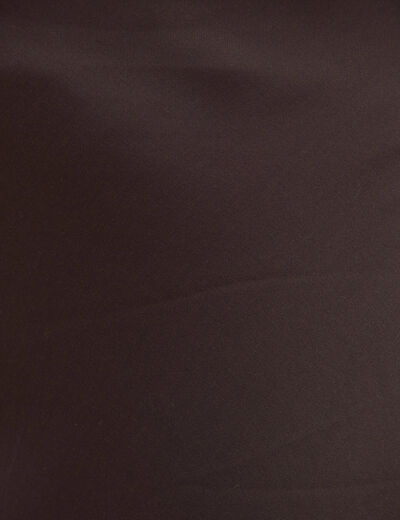 Jupe droite longue satin&eacute;e marron fonc&eacute; femme