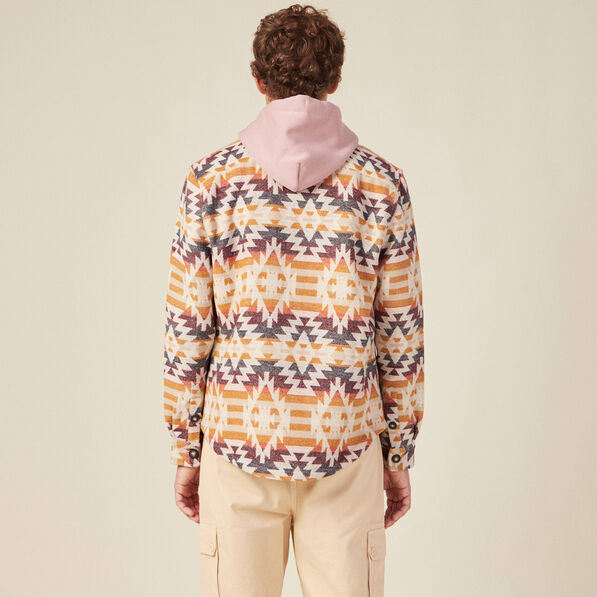Surchemise éco-responsable beige homme