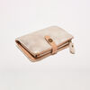 Portefeuille beige femme