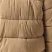 Doudoune courte col montant beige homme