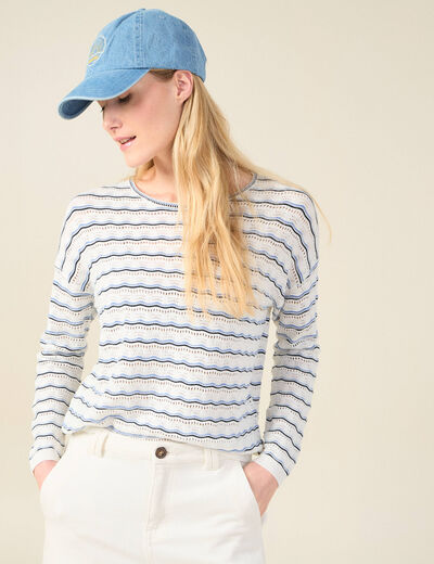 Pull éco-responsable creme femme