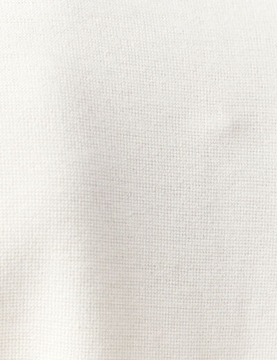 Polo manches courtes ecru homme
