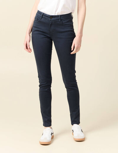 Pantalon Audrey - skinny push up bleu marine femme