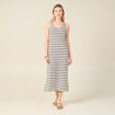 Robe longue éco-responsable blanc femme