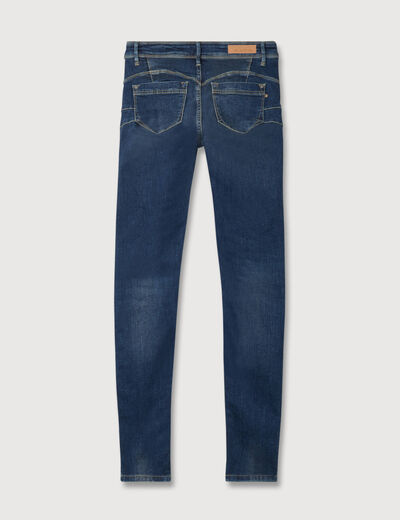 Jeans skinny push-up taille standard denim brut femme