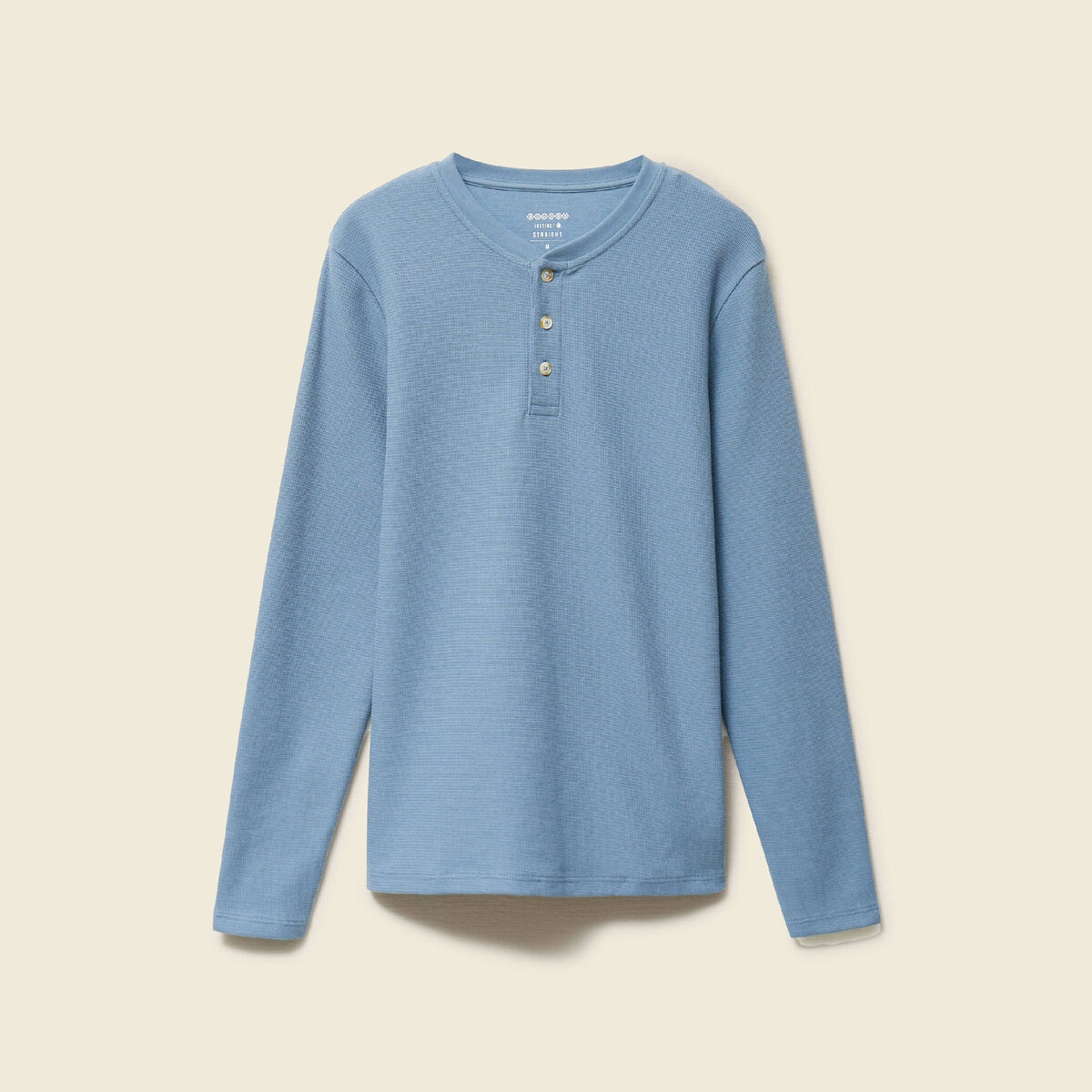 T-shirt manches longues bleu fonc&eacute; homme