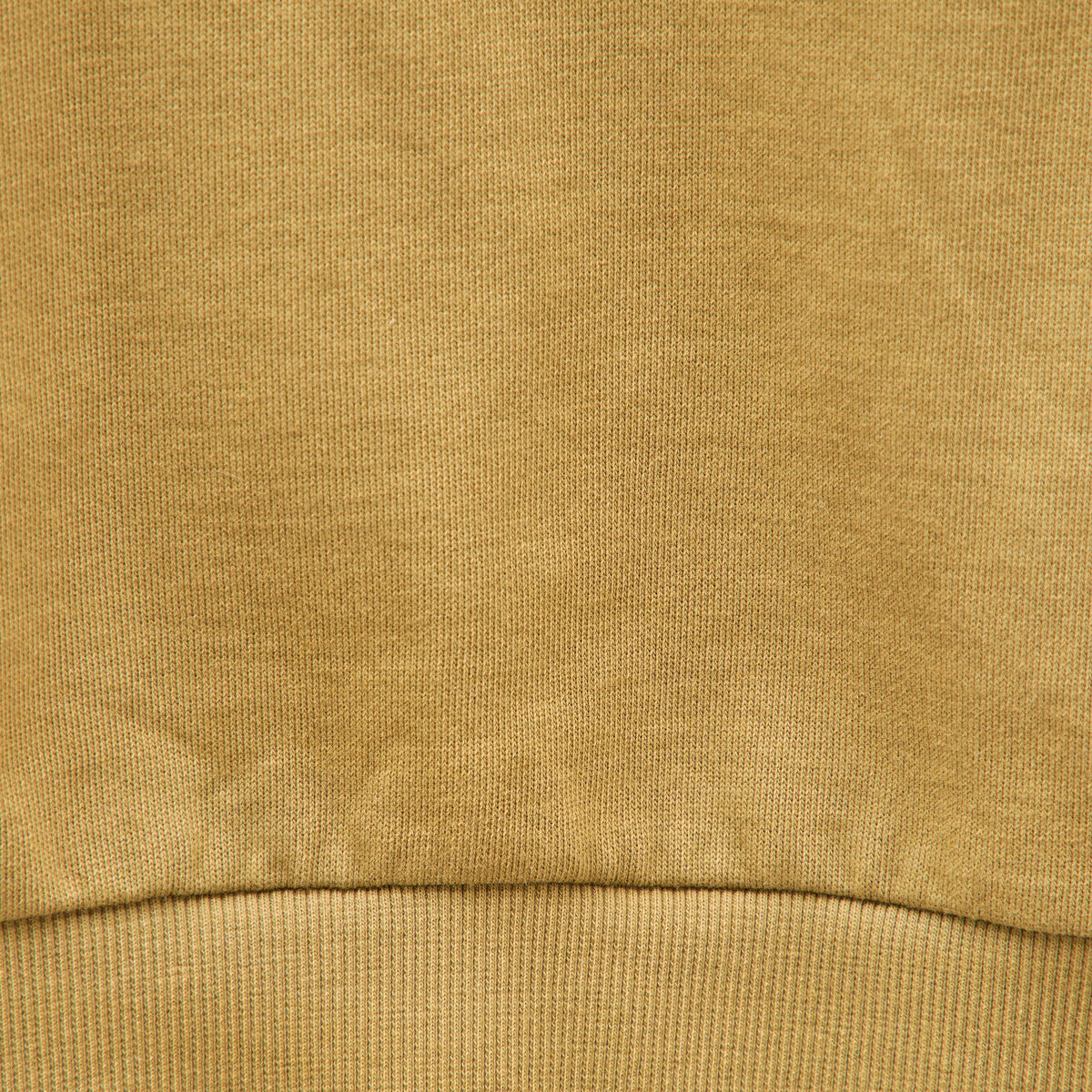 Sweat droit en coton manches longues camel femme