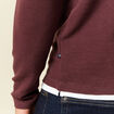 T-shirt manches longues bordeaux homme