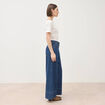Jeans loose taille haute en coton denim used femme