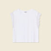 T-shirt manches courtes blanc femme