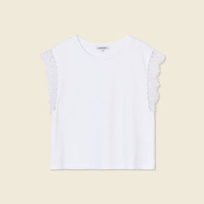 t shirt manches courtes blanc femme T-shirt manches courtes blanc femme