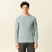 Pull manches longues vert foncé homme