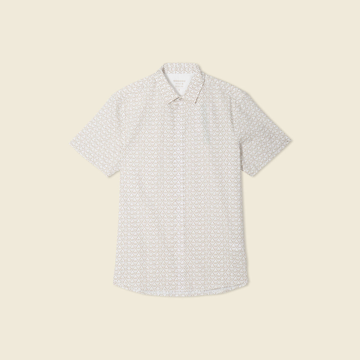 Chemise manches courtes blanc homme