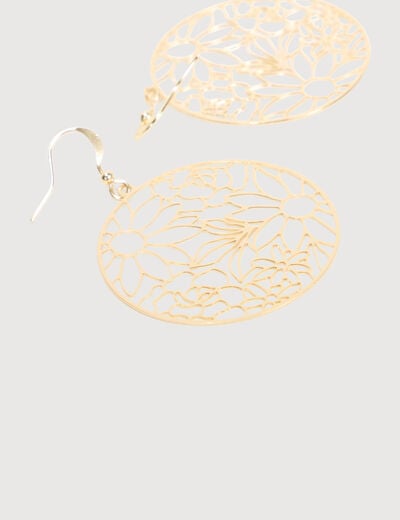 Boucles d'oreilles couleur or femme