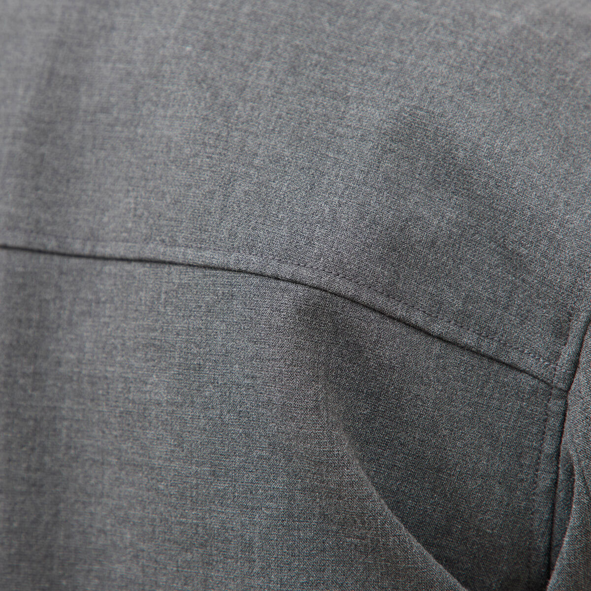Blouson manches longues doubl&eacute; gris fonc&eacute; homme