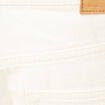 Jeans straight tapered denim blanc homme