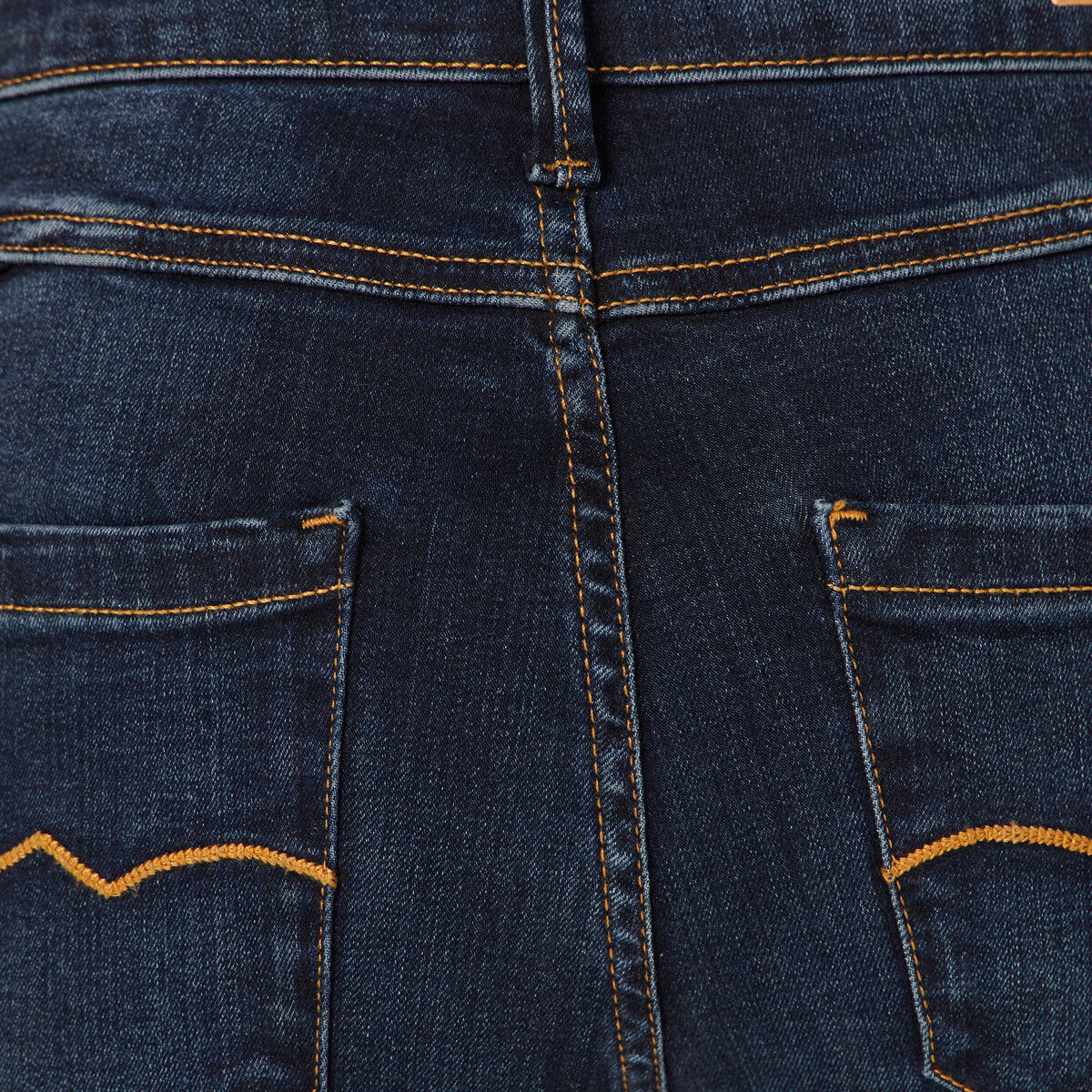 Jeans regular 7/8ème denim brut femme