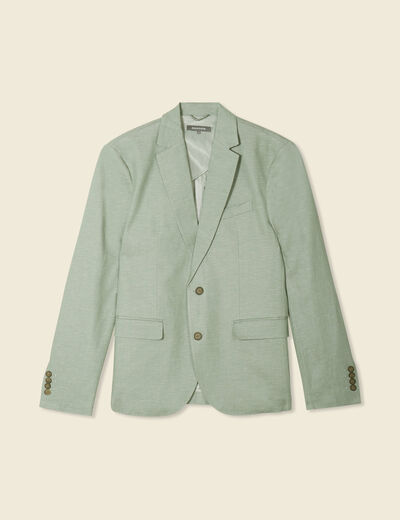 Veste blazer cintré vert olive homme