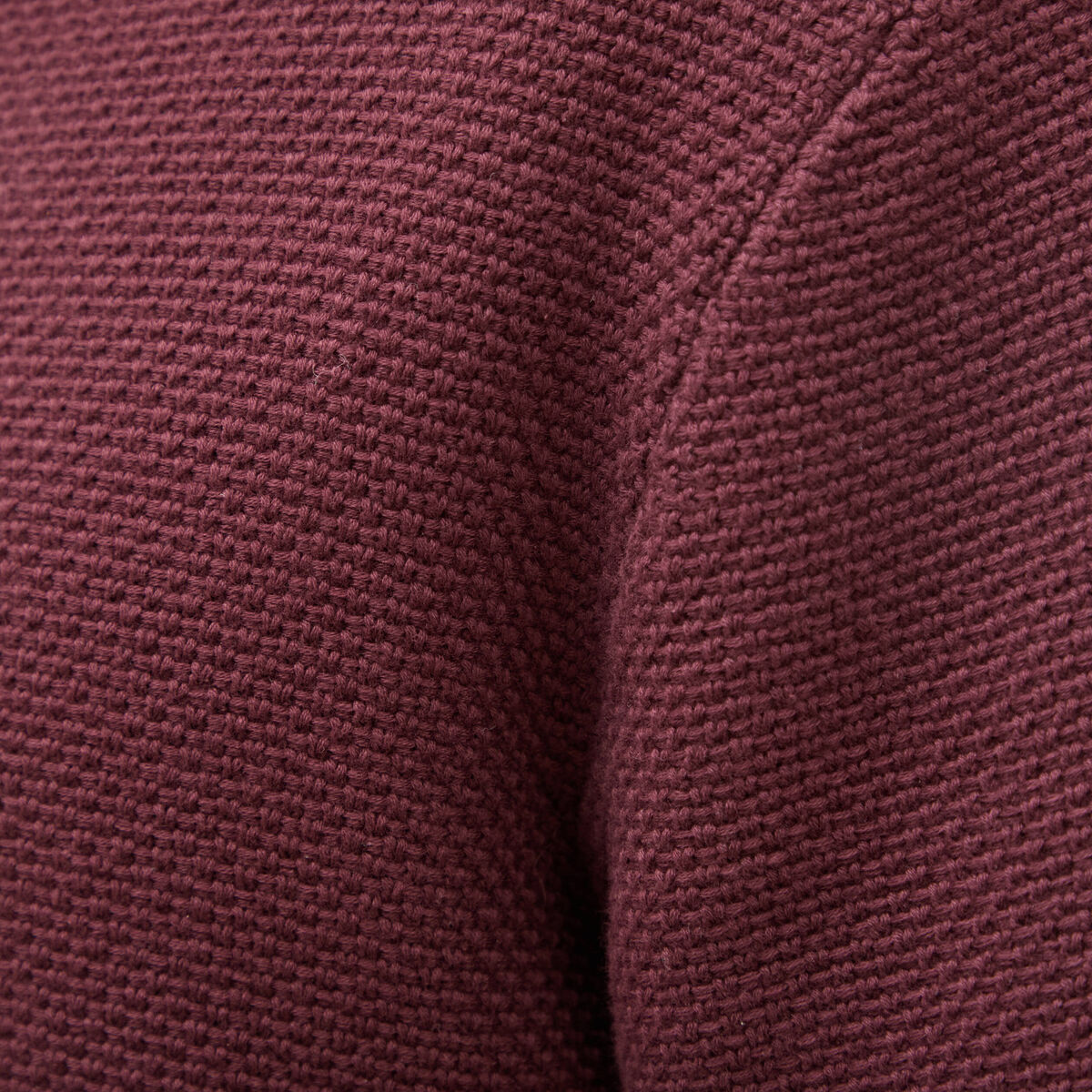 Polo ample col cubain manches courtes prune homme