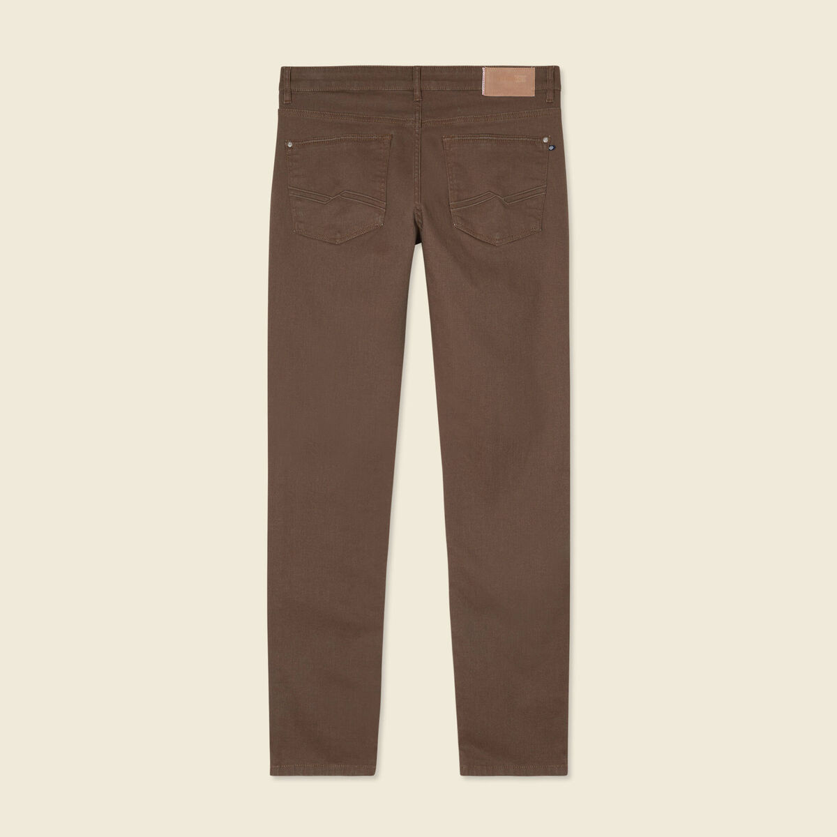 Jeans slim taupe homme