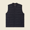 Doudoune courte sans manches bleu marine homme