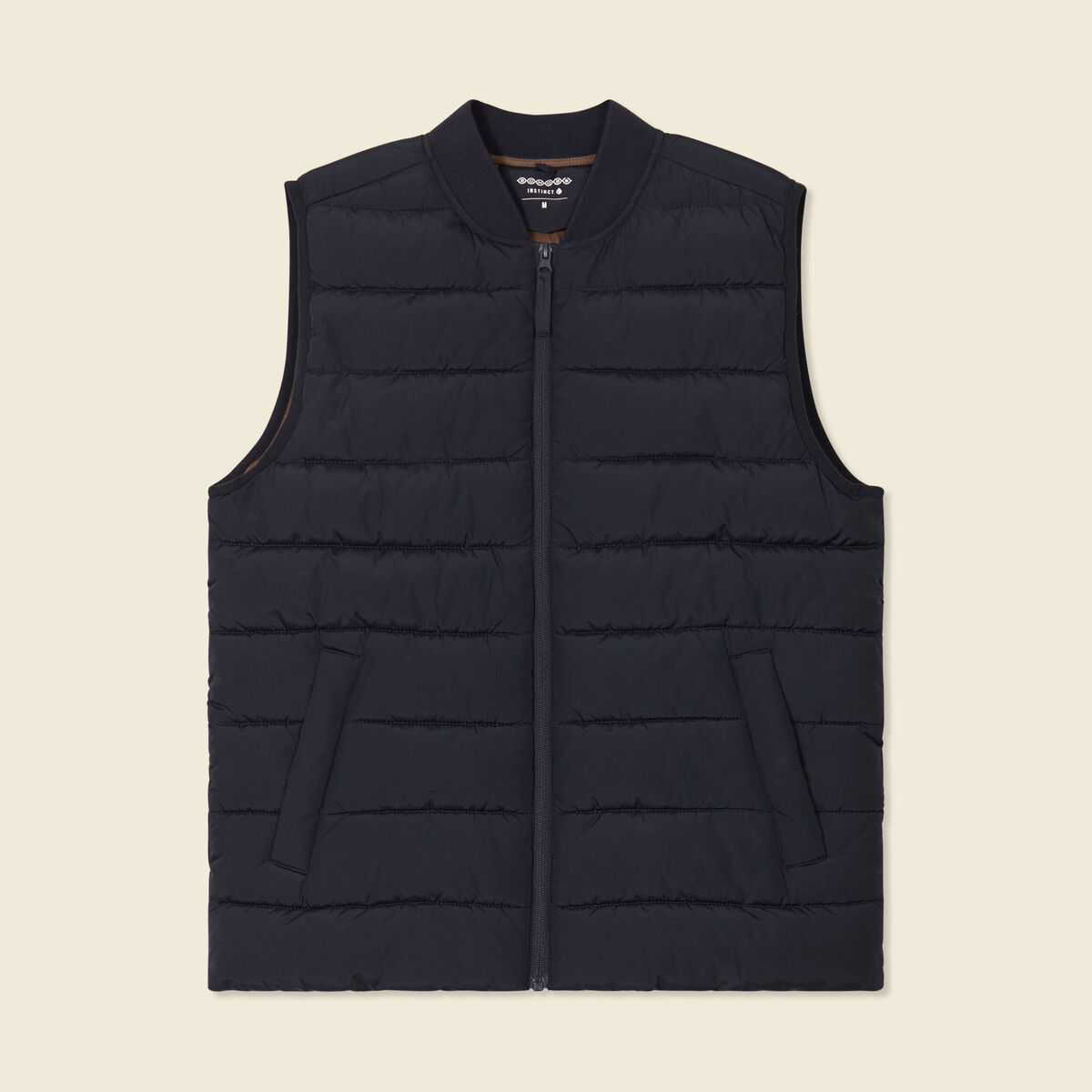 Doudoune courte sans manches bleu marine homme