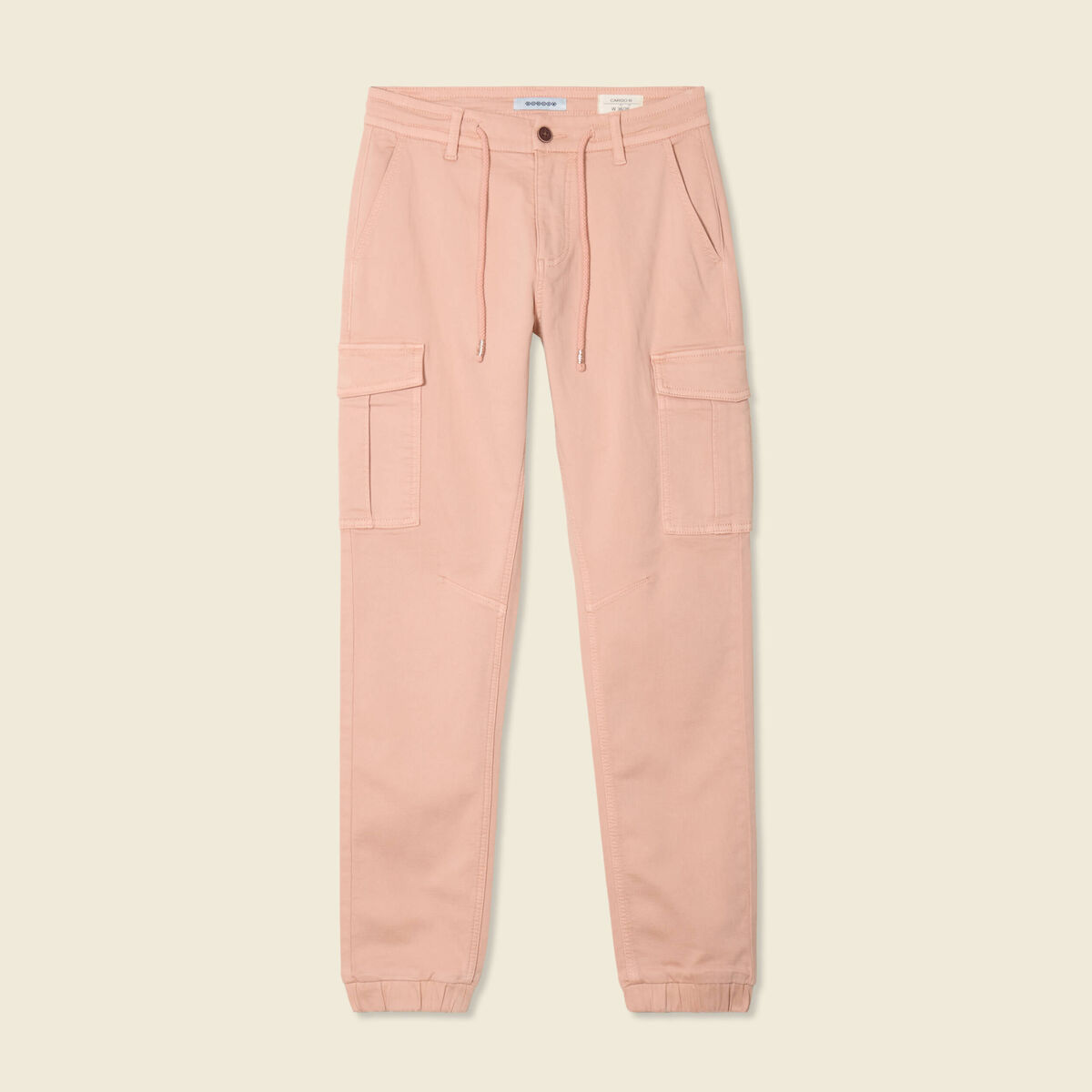 Pantalon cargo battle 7/8ème vieux rose femme