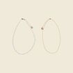 Double collier à perles blanc femme