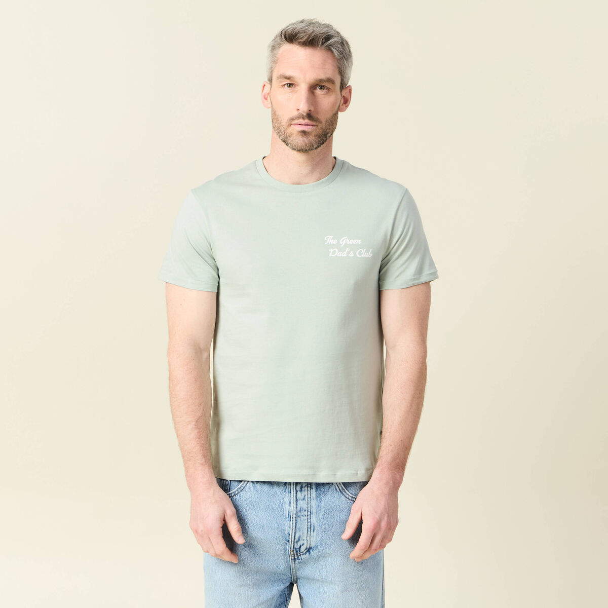 T-shirt manches courtes vert clair homme