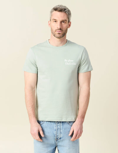 T-shirt manches courtes vert clair homme