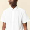 Chemise manches courtes blanc homme