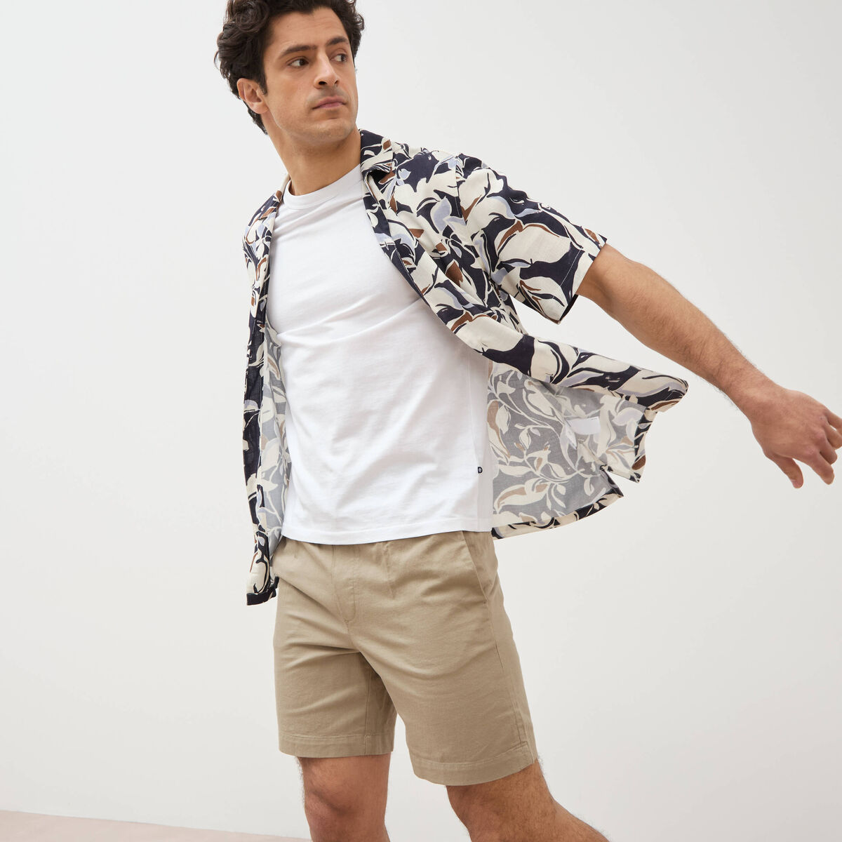 Bermuda vert kaki homme