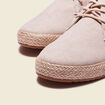 Espadrilles &agrave; lacets sable homme