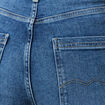 Jeans wide leg taille haute denim stone femme