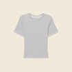 T-shirt manches courtes bleu femme
