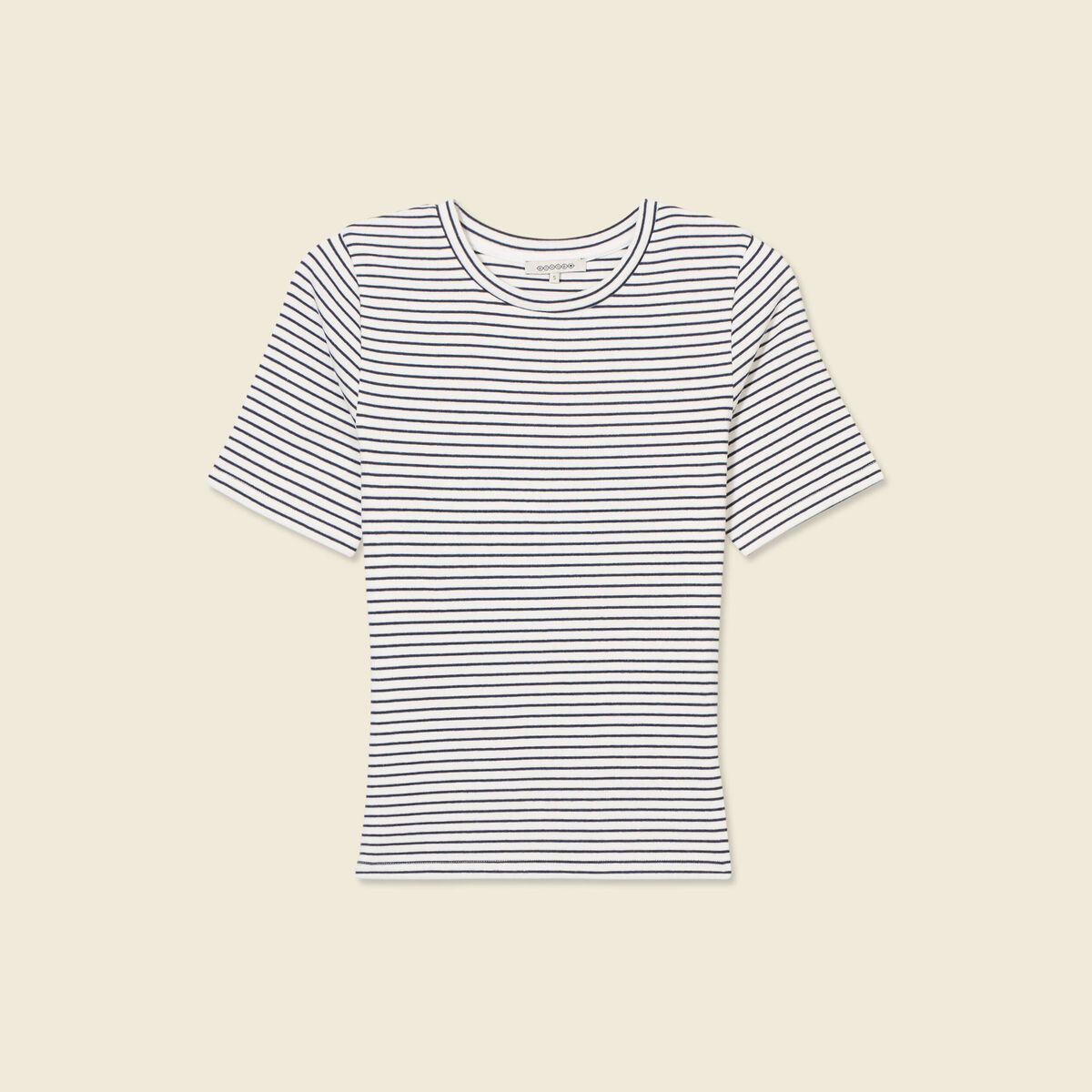 T-shirt manches courtes bleu femme