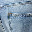 Jeans large relaxed denim bleach homme