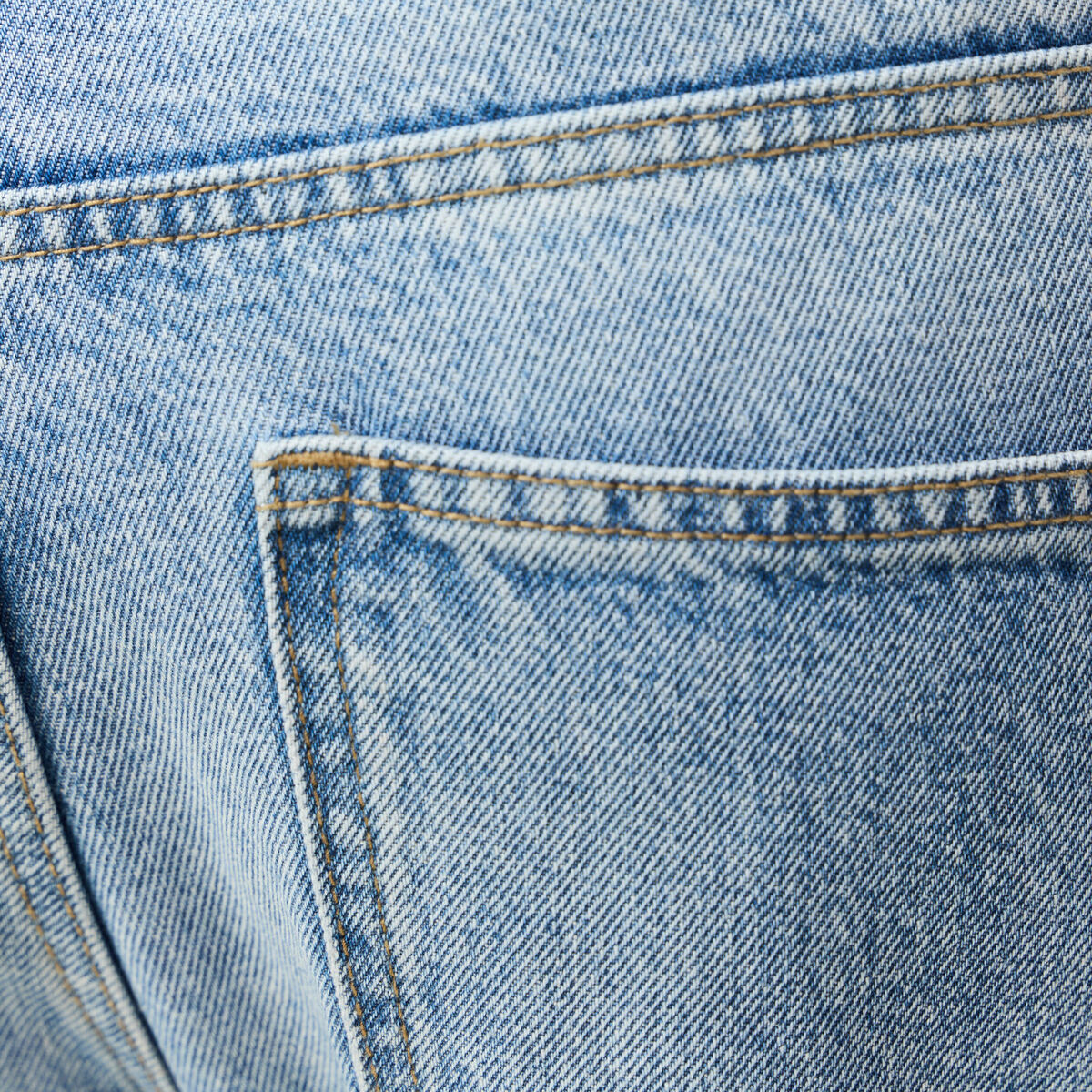 Jeans large relaxed denim bleach homme