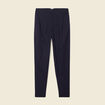 Pantalon cigarette bleu femme