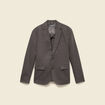 Blazer manches longues col classique vert fonc&eacute; homme