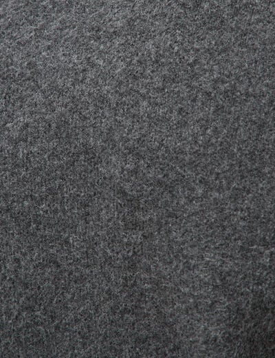 Pull col v manches longues gris fonc&eacute; homme