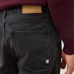 Jeans large relaxed denim noir homme