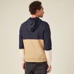 Sweat à capuche bleu marine homme