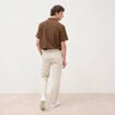 Chino coupe droite longueur 32 ecru homme