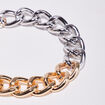 Bracelet grosse chaîne couleur or femme