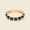 Bracelet jonc noir femme