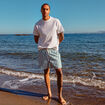 Short de bain vert homme