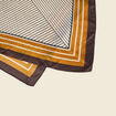Foulard satin&eacute; ecru femme