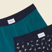 Lot 2 boxers vert foncé homme