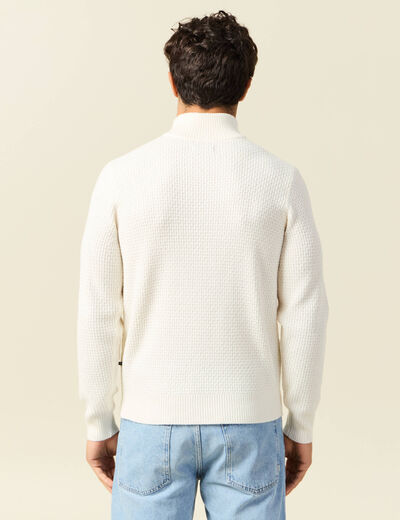 Pull ecru homme